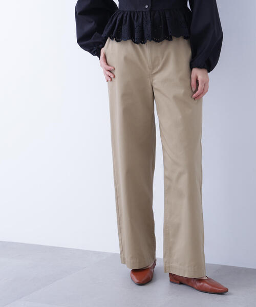 Nala チノパン nala コクーン チノ パンツ ブラック 黒 S