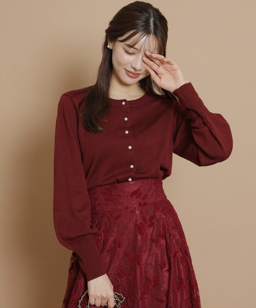 「SWINGLE」 ニットカーディガン MEDIUM イエロー レディース_画像9