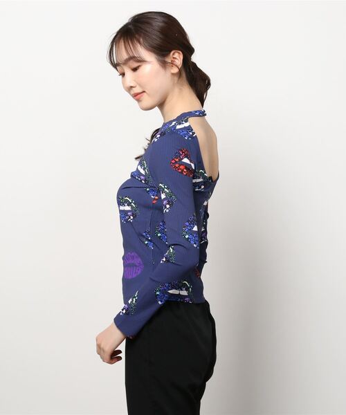 「Desigual」 長袖カットソー X-LARGE ネイビー レディース_画像2
