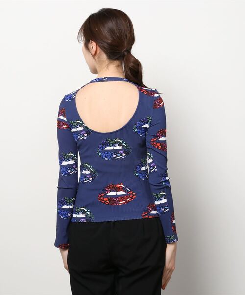 「Desigual」 長袖カットソー X-LARGE ネイビー レディース_画像3