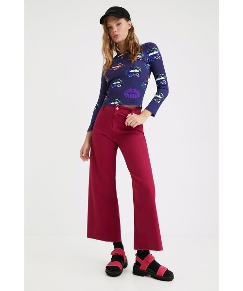 「Desigual」 長袖カットソー X-LARGE ネイビー レディース_画像5