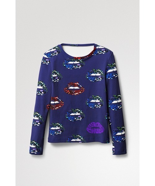 「Desigual」 長袖カットソー X-LARGE ネイビー レディース_画像10