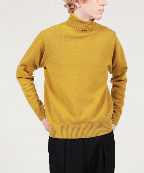 TOMORROWLAND（トゥモローランド） タートルネックニット M グリーン