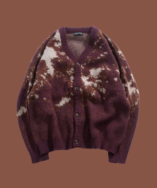 INASTUDIOS ZOO カーディガン シャギーニット カーディガン メンズ