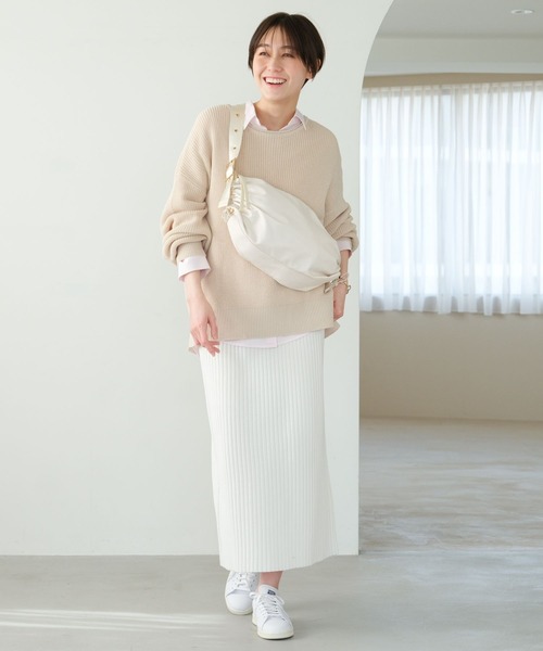 「Elura」 長袖ニット LARGE オレンジ レディース_画像3