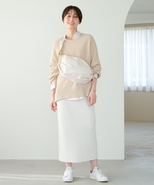「Elura」 長袖ニット LARGE オレンジ レディース_画像5