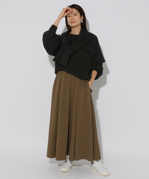 「Elura」 長袖ニット LARGE オレンジ レディース_画像6