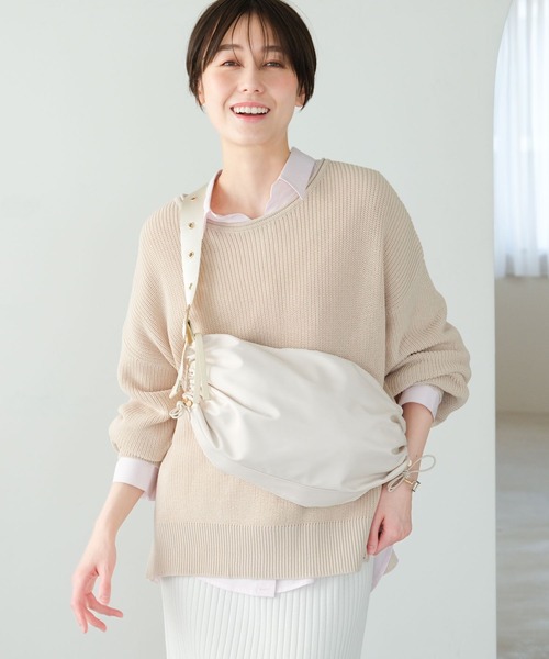 「Elura」 長袖ニット LARGE オレンジ レディース_画像7