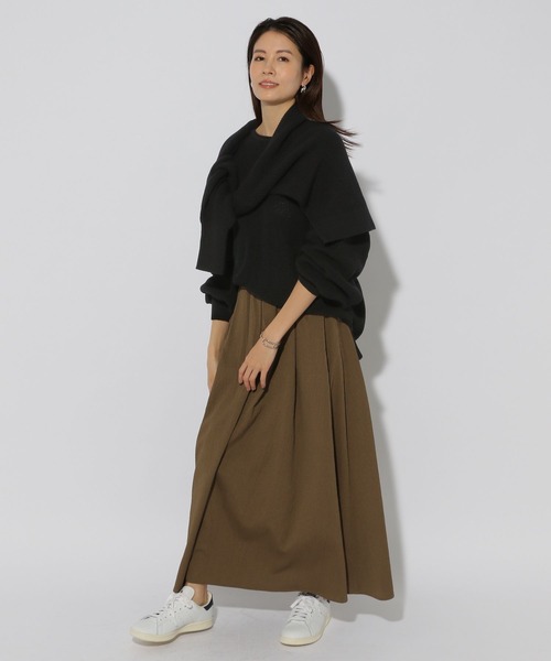 「Elura」 長袖ニット LARGE オレンジ レディース_画像8