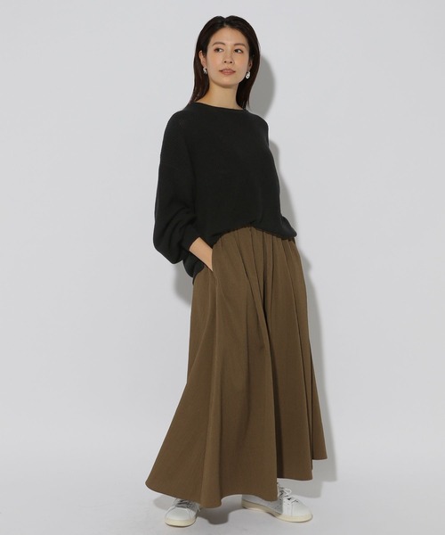 「Elura」 長袖ニット LARGE オレンジ レディース_画像9