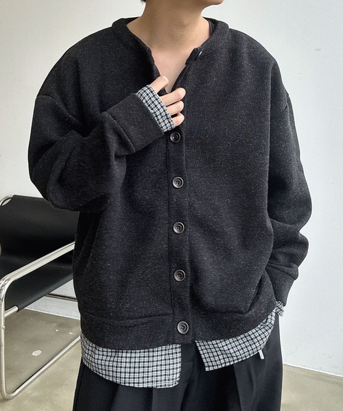 希少 ワイズ ヨウジヤマモト 上質 レイヤード チェック ニット カーディガン Y's（ワイズ）｜【公式通販】THE SHOP YOHJI YAMAMOTO(6／24ページ)