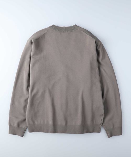 「PLUS ONE」 ニットカーディガン M グリーン メンズ_画像2
