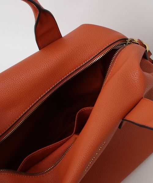 CHARLES & KEITH」 ハンドバッグ L オレンジ レディース 【公式通販】
