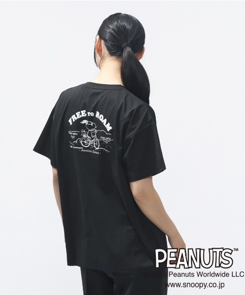 PEANUTS tシャツ 半袖 ピーナッツ UVカットドライグラフィックTシャツ