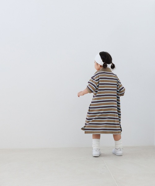 LOWRYS FARM（ローリーズファーム） ワンピース マルチボーダーポロ