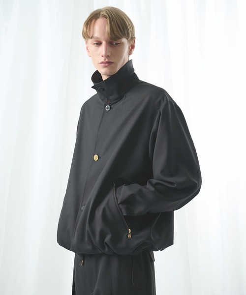 CULLNIクルニ・薄手アウター CULLNI/クルニ】ジャケット Lamb Wool Melton Double Collar Zip Up