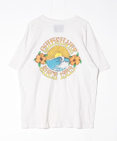 「Quiksilver」 半袖Tシャツ LARGE ホワイト メンズ_画像2