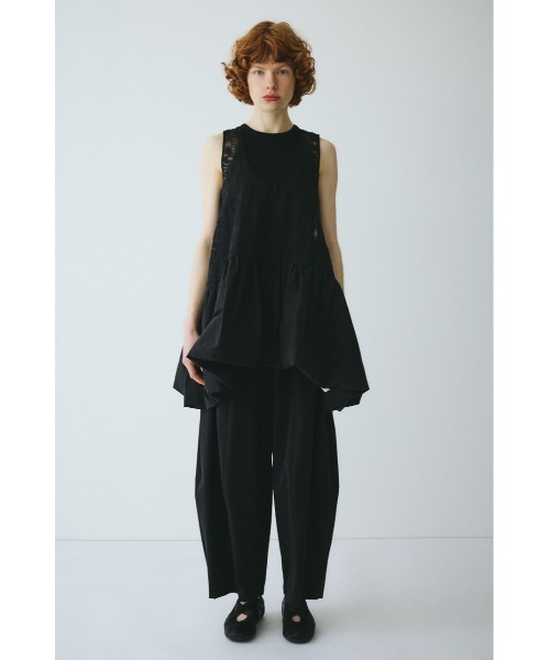 Lace flare tunic　　レースフレアチュニック レディースの画像
