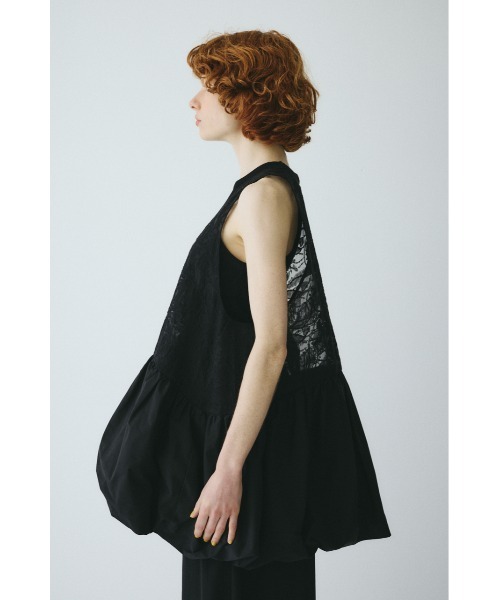Lace flare tunic　　レースフレアチュニック レディースの画像