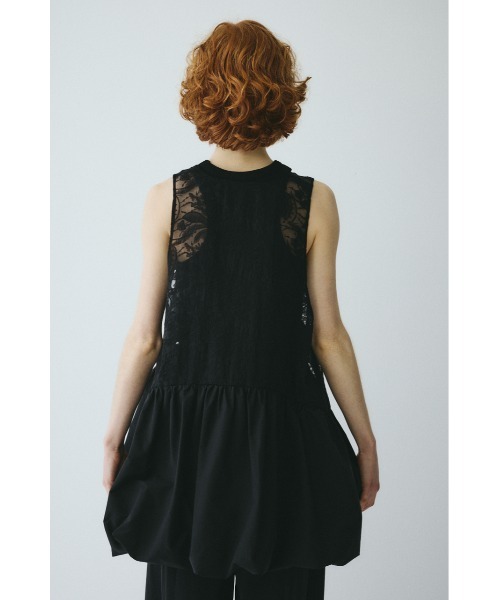 Lace flare tunic　　レースフレアチュニック レディースの画像
