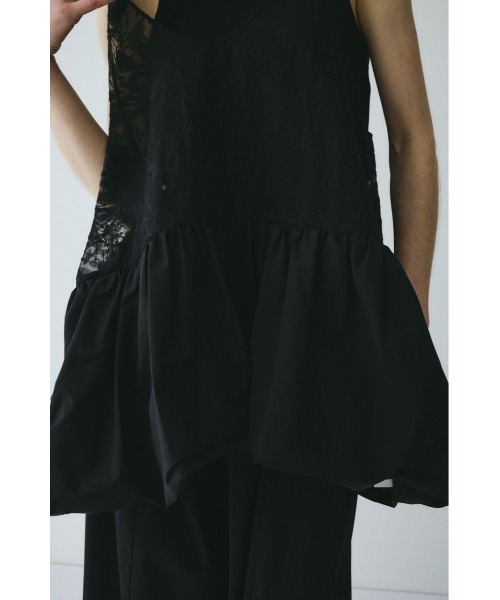 Lace flare tunic　　レースフレアチュニック レディースの画像
