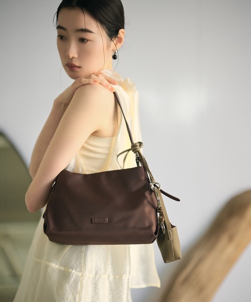 ショルダーバッグ バッグ multi pocket 2way nylon bag レディース