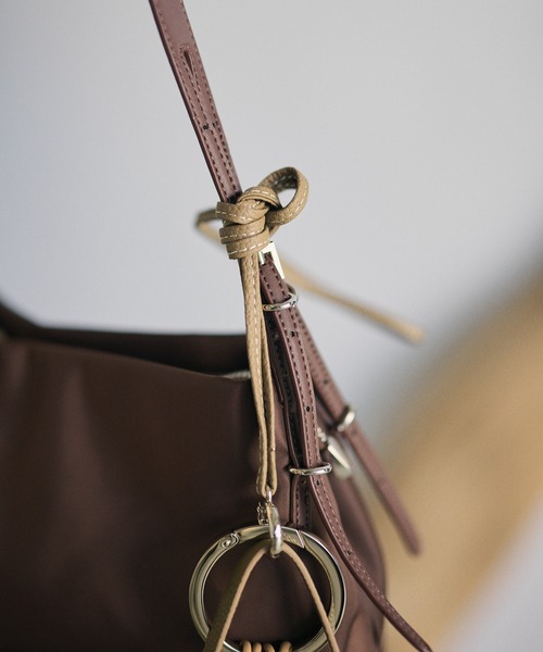 ショルダーバッグ バッグ multi pocket 2way nylon bag レディース