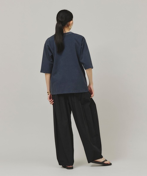 「Curensology」 半袖Tシャツ FREE チャコールグレー レディース_画像5