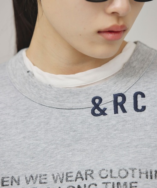 「Curensology」 半袖Tシャツ FREE チャコールグレー レディース_画像8