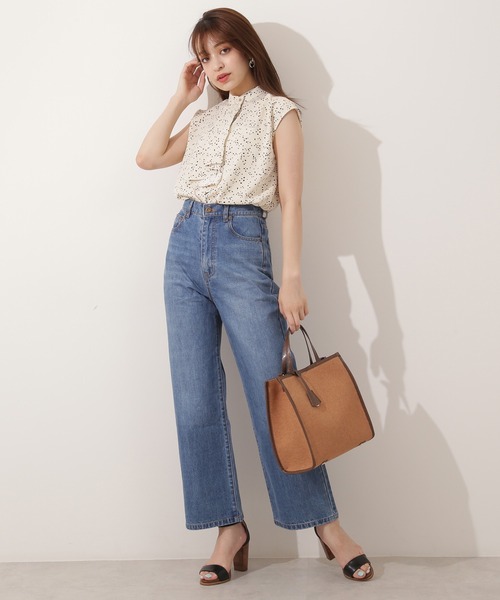 「N.(N. Natural Beauty Basic)」 ノースリーブブラウス MEDIUM ベージュ レディース_画像2