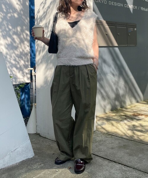 「fredy emue」 ノースリーブニット 38 ベージュ レディース_画像2