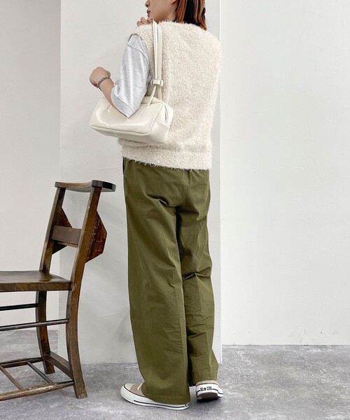「fredy emue」 ノースリーブニット 38 ベージュ レディース_画像9