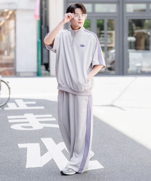 「SIDEWAY STANCE」 ジャージパンツ SMALL ダークブラウン メンズ_画像6