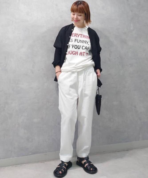 「JOURNAL STANDARD LUXE」 半袖Tシャツ - ホワイト レディース_画像9