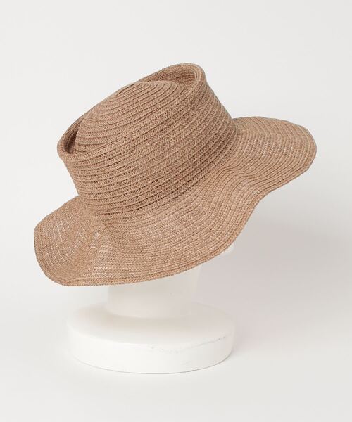 「La Maison de Lyllis」 ストローハット ONE SIZE キャメル レディース_画像3