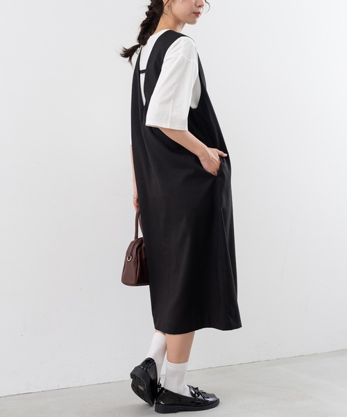 「ANNA LUNA」 サロペットスカート MEDIUM ネイビー レディース_画像6