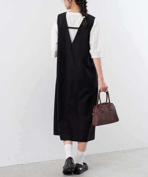 「ANNA LUNA」 サロペットスカート MEDIUM ネイビー レディース_画像7