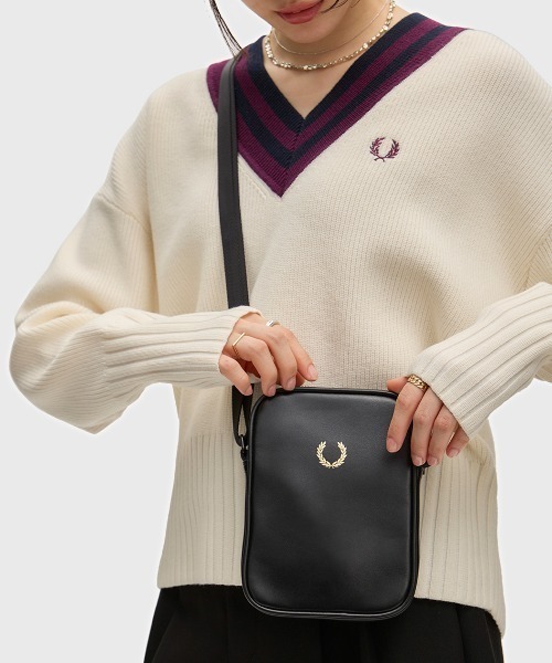 FRED PERRY　フレッドペリー　バッグ　ウエストポーチ　ブラック FRED PERRY（フレッドペリー） ウエストポーチ 「先行予約受付中