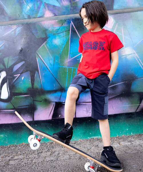 「WASK」 「KIDS」半袖Tシャツ 160cm レッド キッズ_画像2