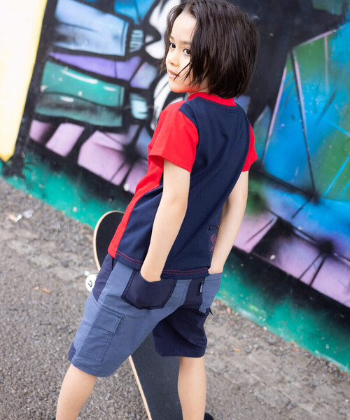 「WASK」 「KIDS」半袖Tシャツ 160cm レッド キッズ_画像3