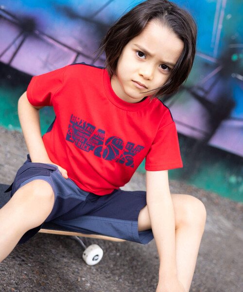 「WASK」 「KIDS」半袖Tシャツ 160cm レッド キッズ_画像4