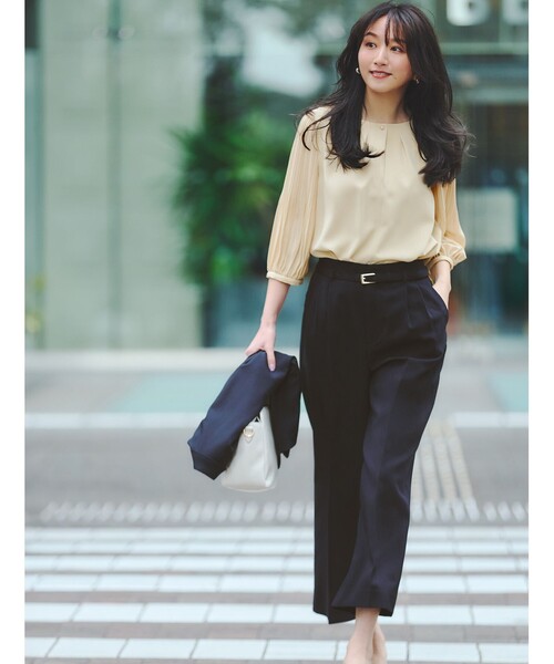 「ANY SIS」 パンツ 3 ネイビー レディース_画像3