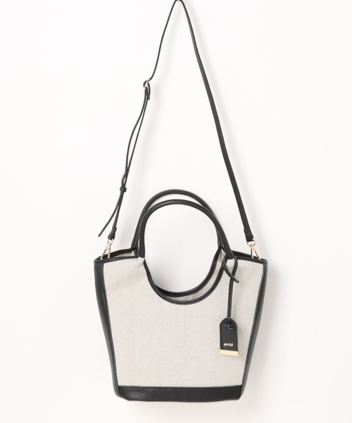 「perche」 2WAYバッグ FREE シルバー レディース_画像6