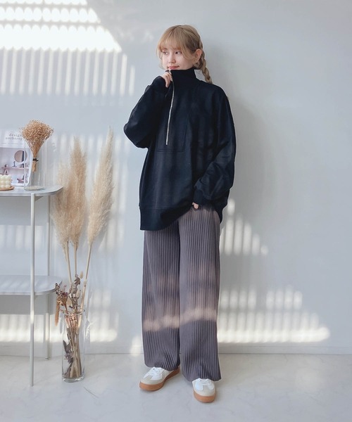 「AS KNOW AS plus」 イージーパンツ FREE グリーン レディース_画像6