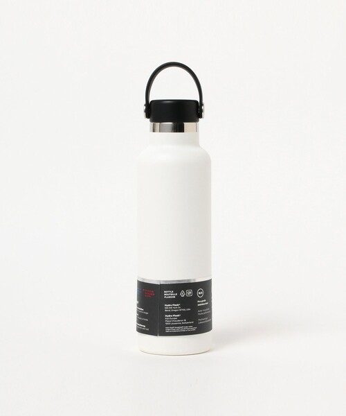 Hydro Flask 水筒 355ml ホワイト/ブラック Hydro Flask ワイドマウス 12oz ホワイト・ブラック