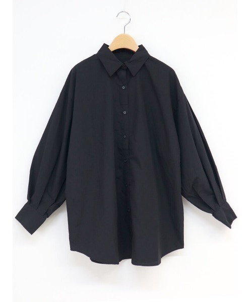 上品な シャツ ブラウス HEILIS ブロードオーバーサイズシャツ カラー / トップス