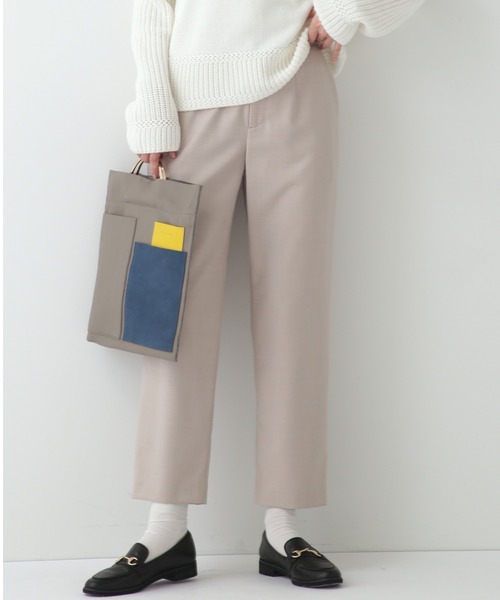 パンツ 「5サイズ展開」スリムストレートパンツ レディース メンズ