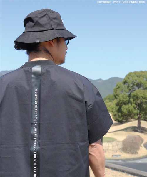 tシャツ (RM)「LUXE/R GOLF」ストレッチ ブロード モックネック 半袖