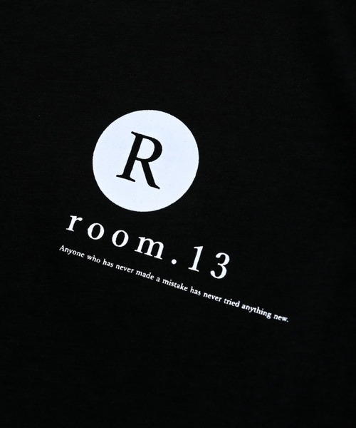 room.13半袖Tシャツ 黒 room.13 tシャツ Logo Long SleeveT-shirt メンズ レディース
