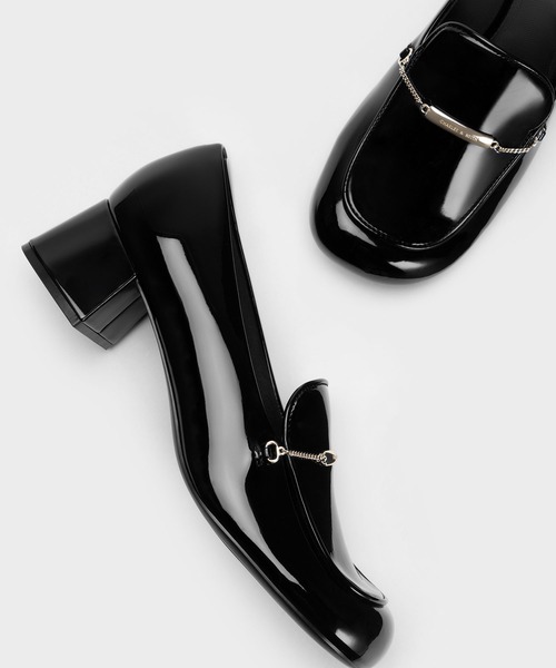 CHALES＆KEITH レクシーチェーンリンクローファー CHARLES ＆ KEITH ローファー Lexie レクシー チェーンリンク